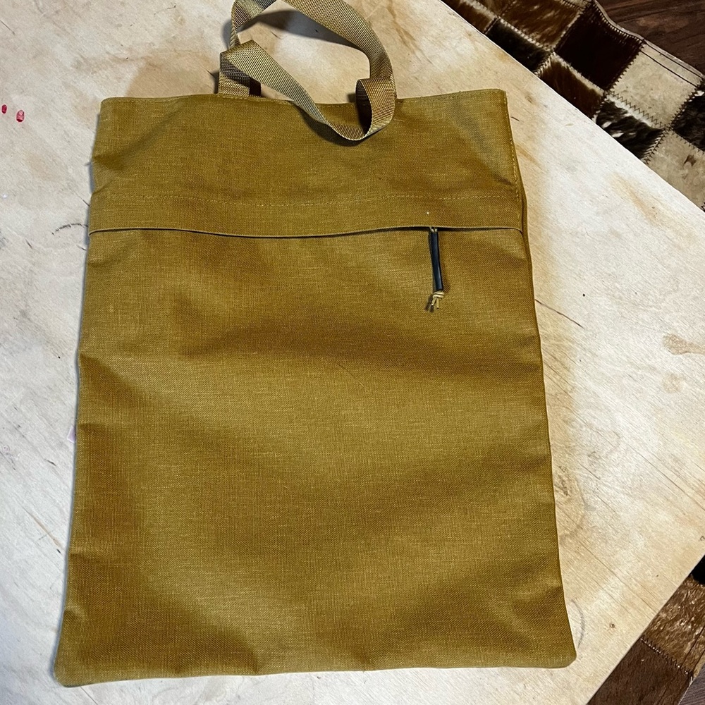 Mustard Yellow Canvas Everlane Laptop Tote